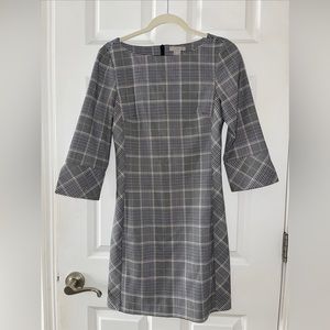 H&M career sheath plaid dress size 4